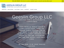 Tablet Screenshot of geeslingroup.com